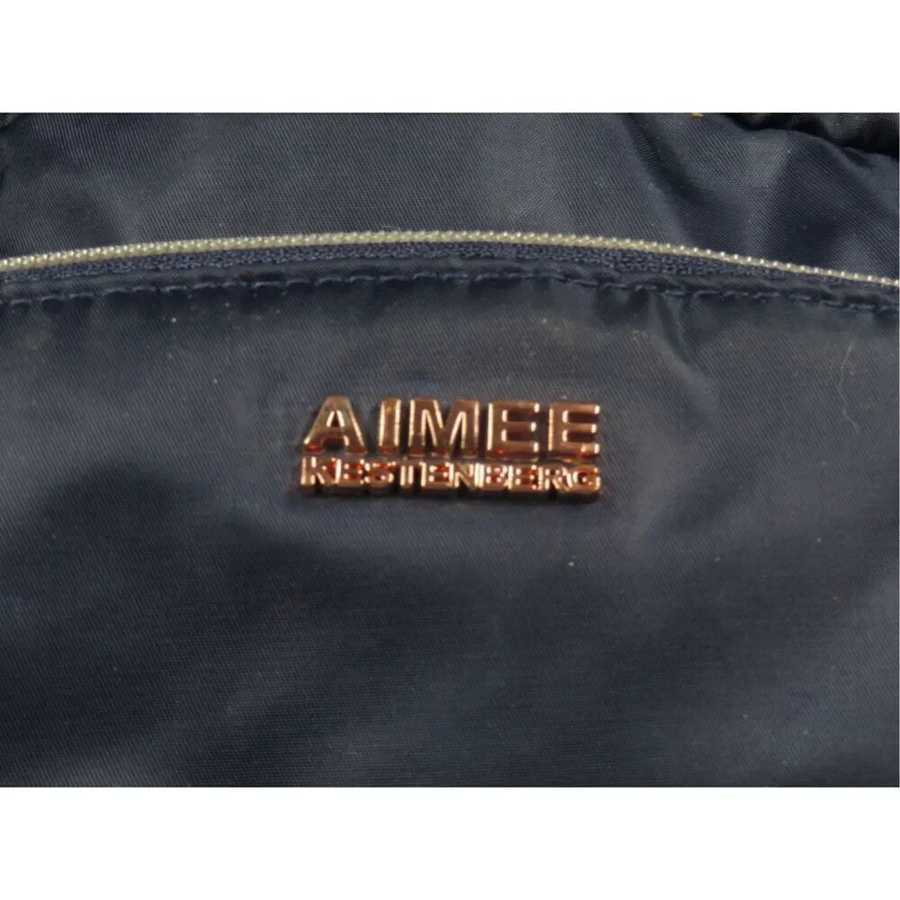 Aimee Kestenberg Marseille Backpack Navy Blue Nylon Travel